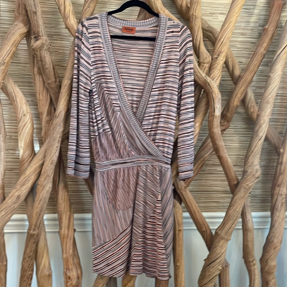 Missoni orange label vintage dress size 44 Italian US 8 Vintage FLAWS designer